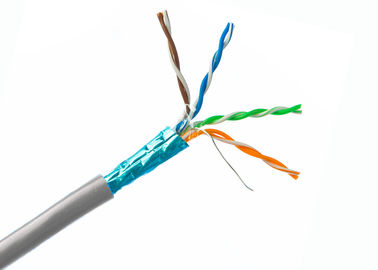 Cat6 FTPケーブルの裸の銅のコンダクターによって保護されるネットワーキング ケーブル